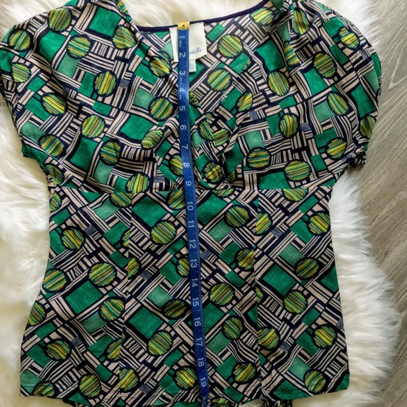 Anthropologie odille woman’s geometric blouse - Picture 4 of 7